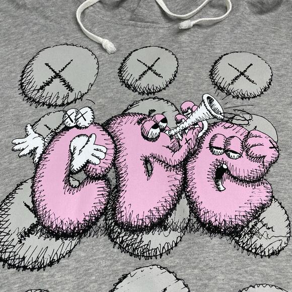 COMME Des GARCONS x KAWS Pullover Hoodie Size M - Picture 4 of 8